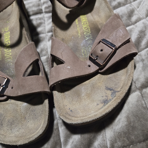 Birkenstock Birki's Rio Birko-Flor Sandals Brown Women 39/8 Narrow Ankle Strap - Picture 4 of 8